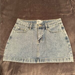 Princess Polly Blue Denim Mini Skirt